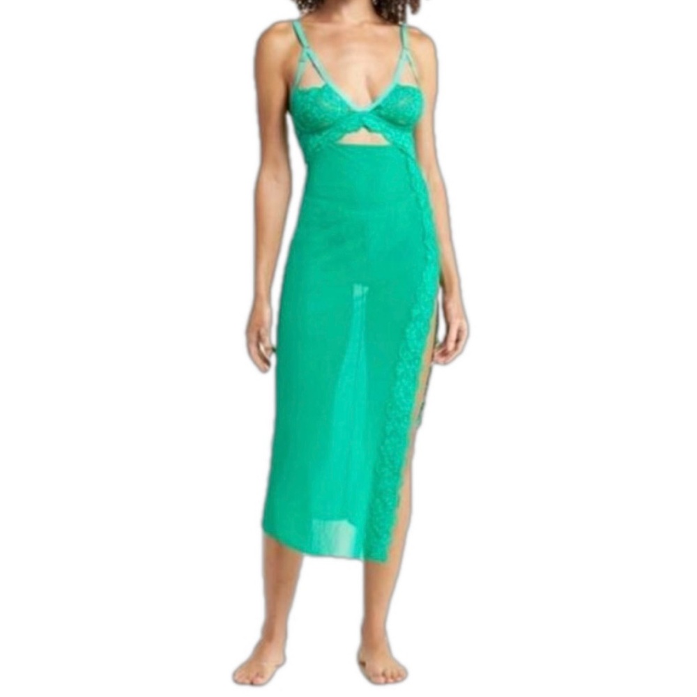 We Are Hah Bust Out Slip Dress | Sheer Violet in XS - Picture 2 of 11